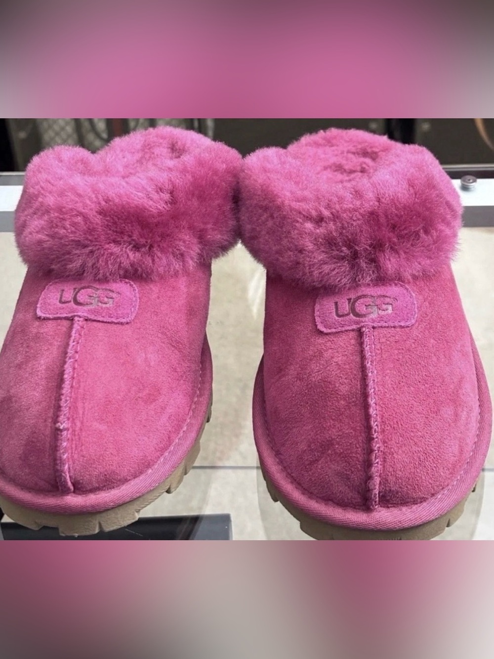 UGG COQUETTE SLIPPERS IN MAGENTA!